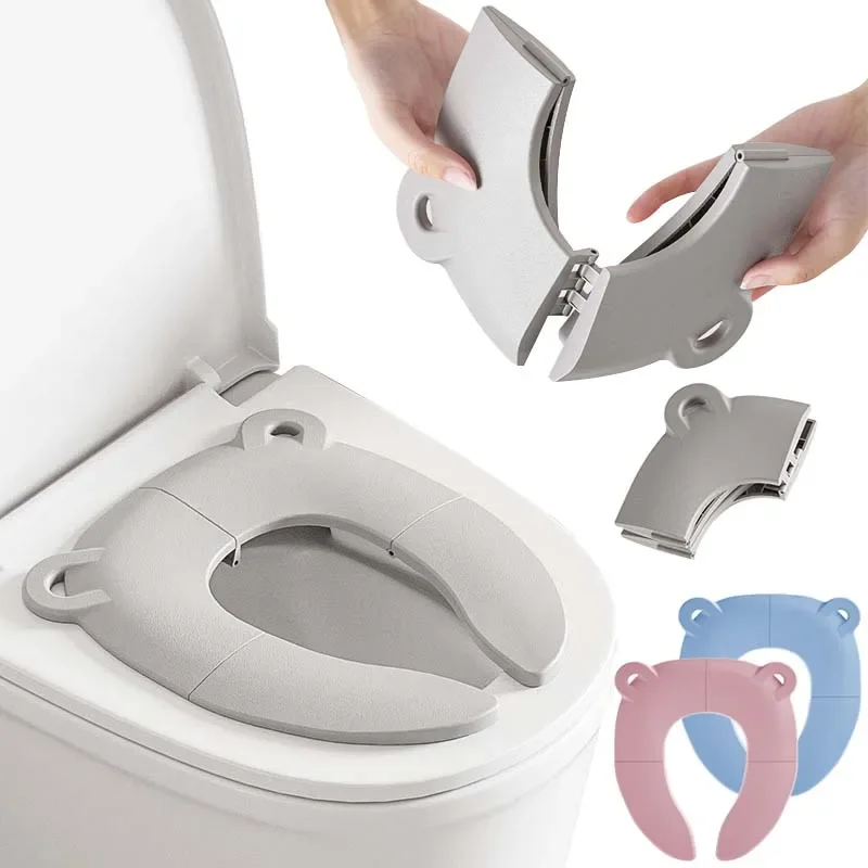 Toddler Potty Training Seat - مقعد مرحاض محمول للأطفال بتصميم كرتوني