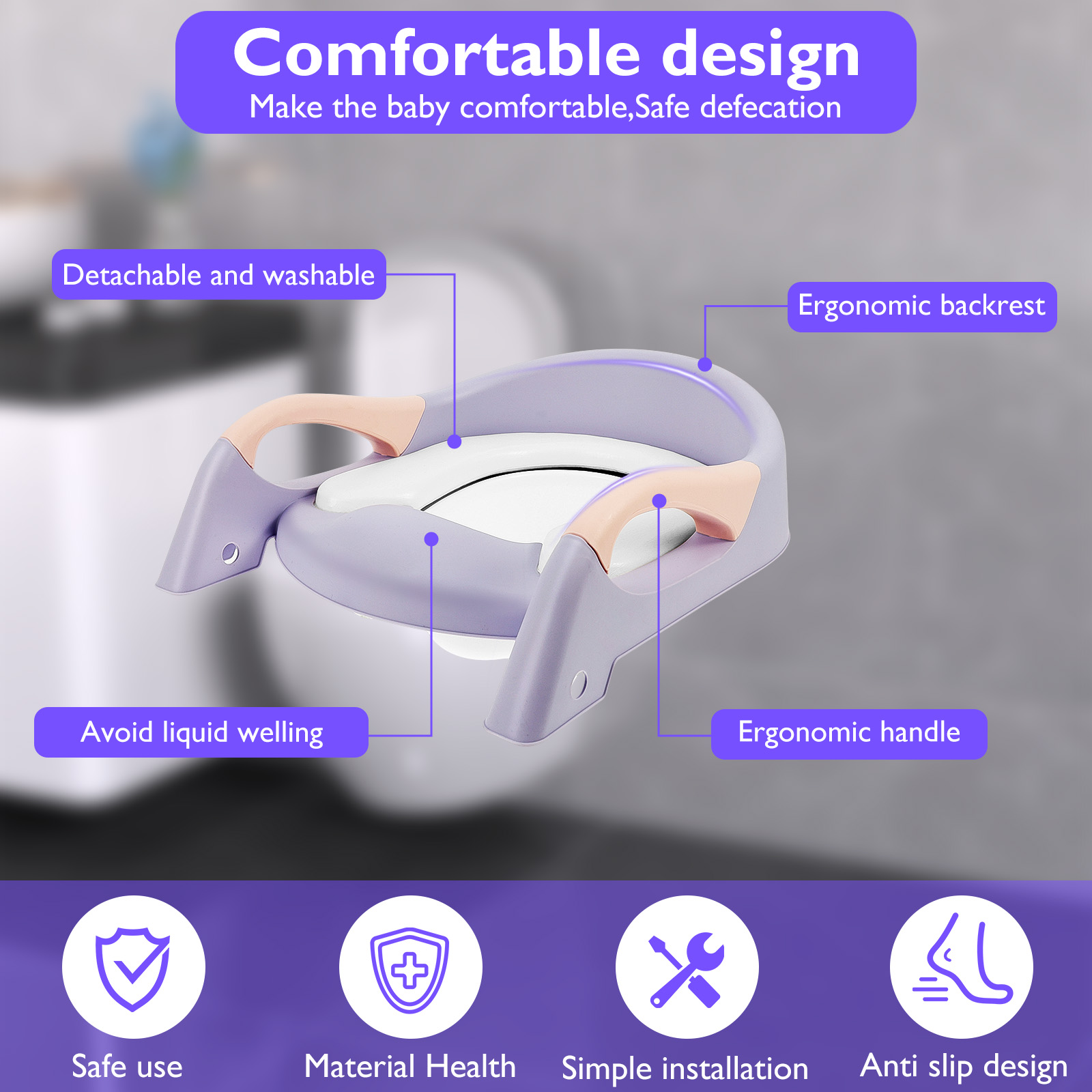 مقعد مرحاض للأطفال، درج قابل ل - مراجعة Toddler Potty Training Seat وسعره